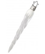NEW - Inge Glas Glass Ornament - Icicle - Frosted